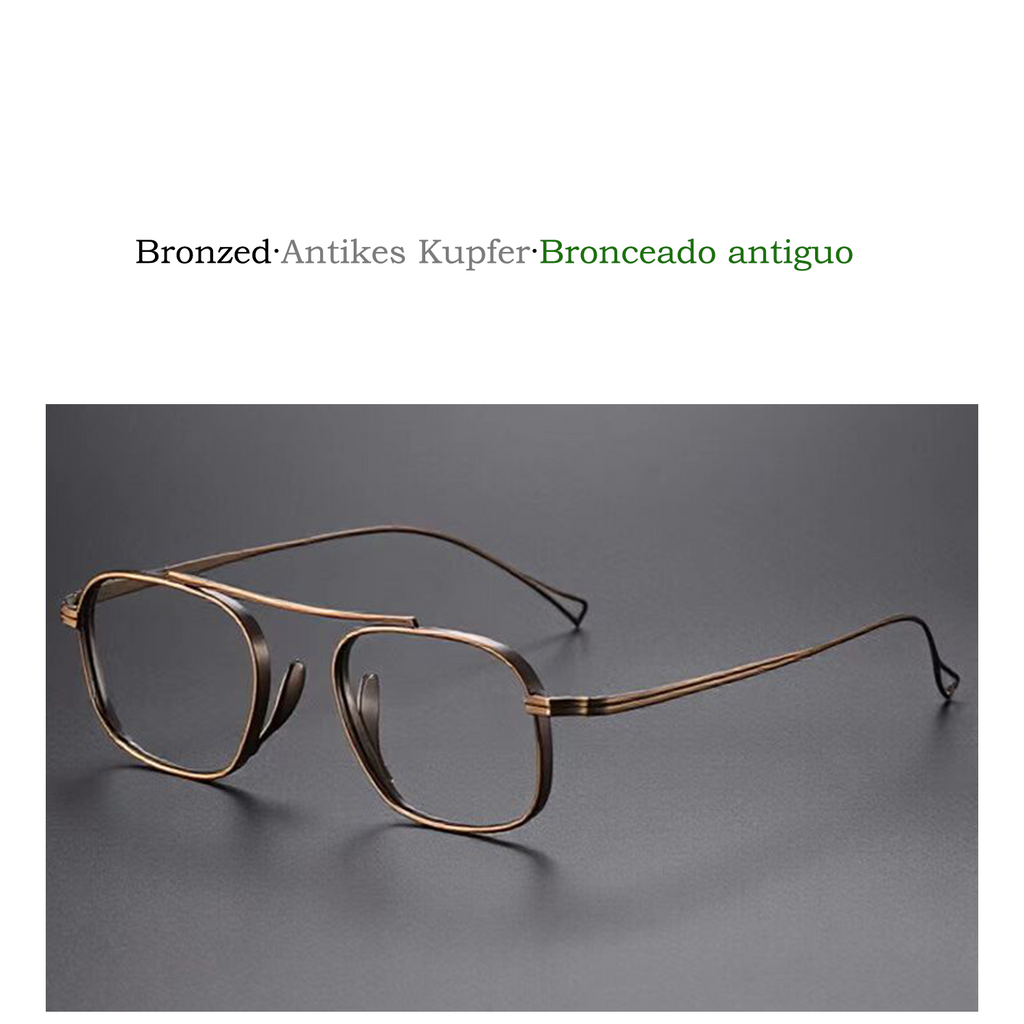 Hypoallergenic, non-discoloring pure titanium fashion glasses