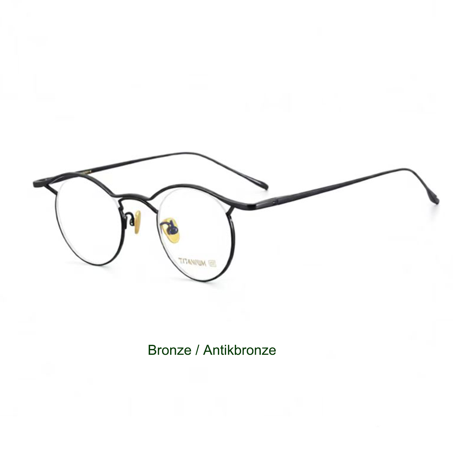 Pure Titanium Minimalist Retro Glasses