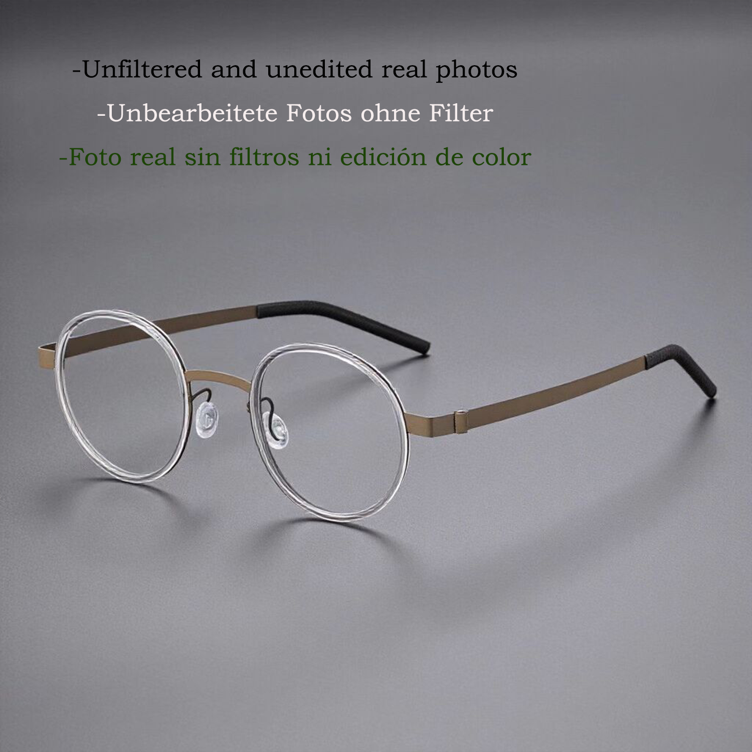 vintage titanio puro eye glasses
