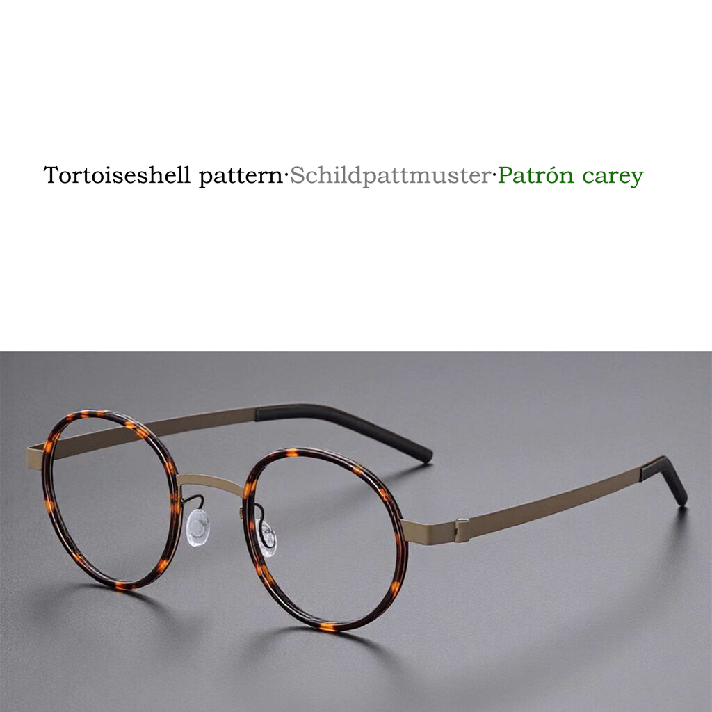 vintage titanio puro eye glasses