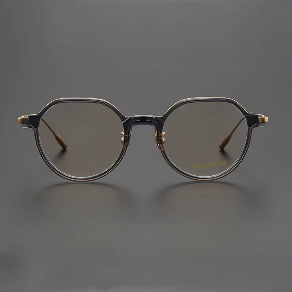 Pure titanium metal sheet glasses