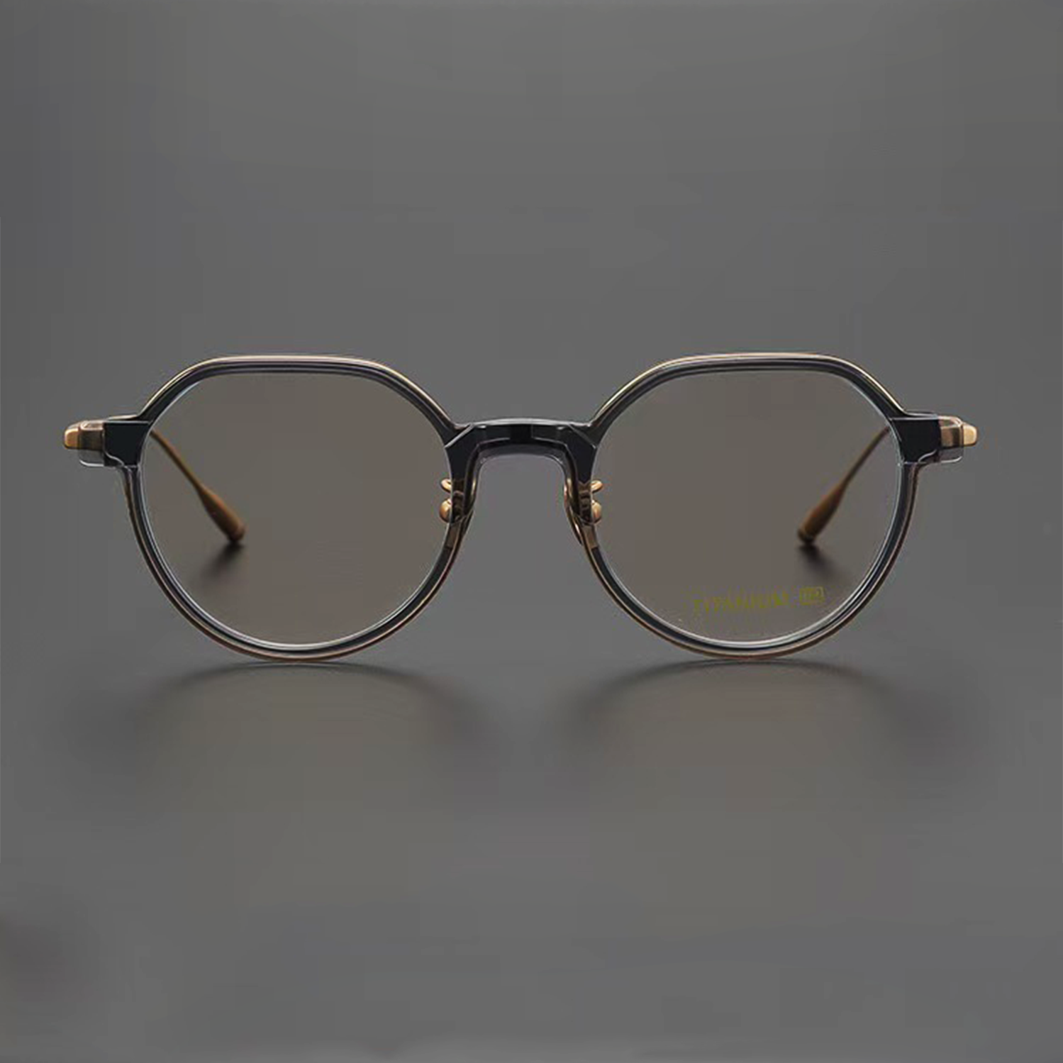Pure titanium metal sheet glasses