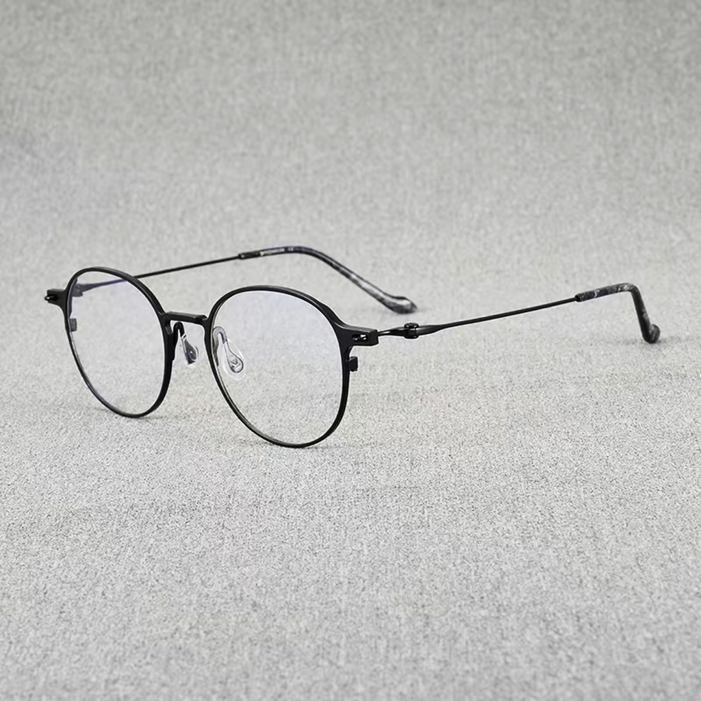 Ultra-light Pure Titanium Retro Glasses