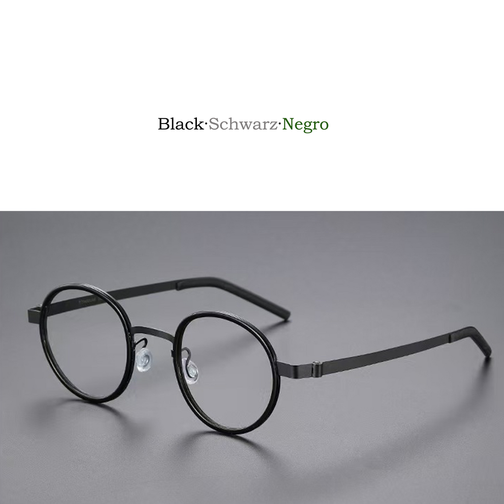 vintage titanio puro eye glasses