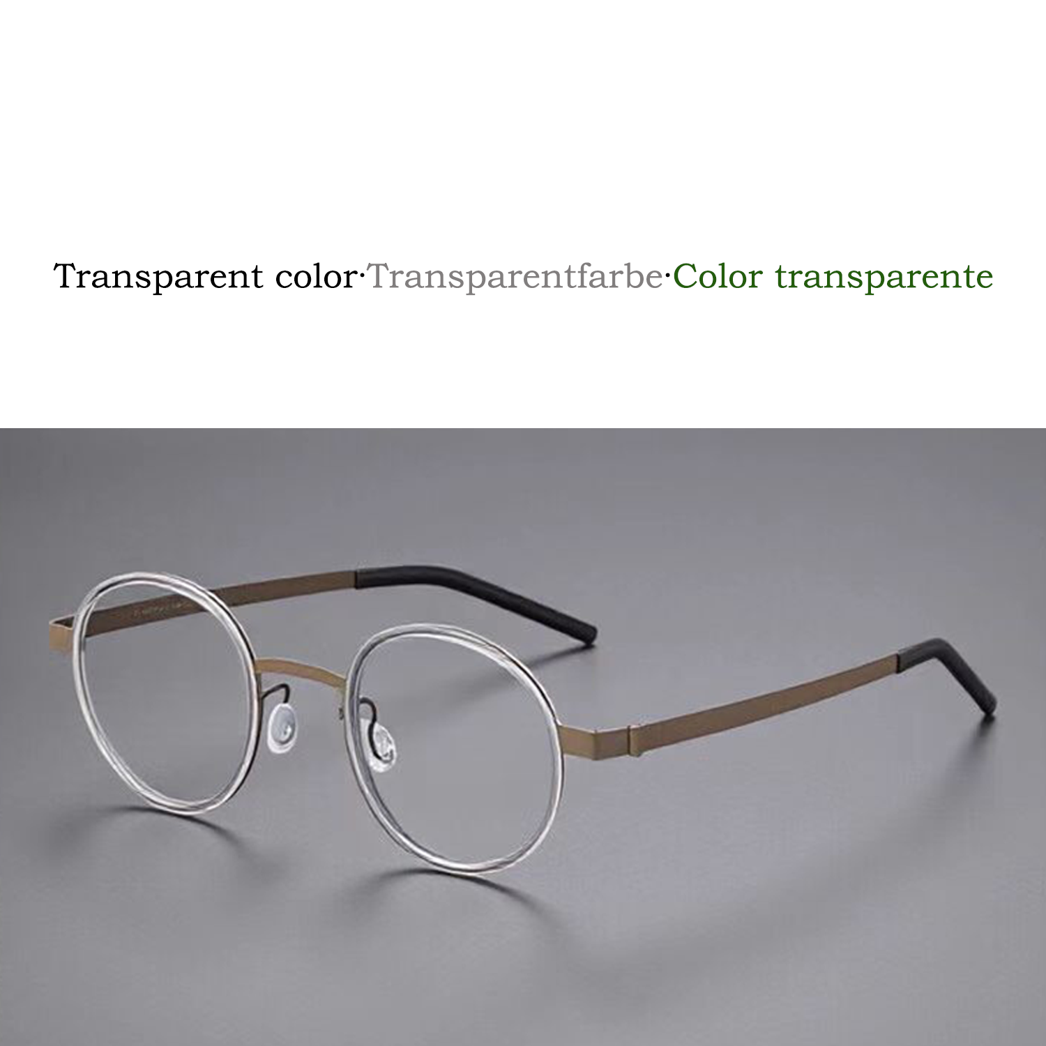 vintage titanio puro eye glasses