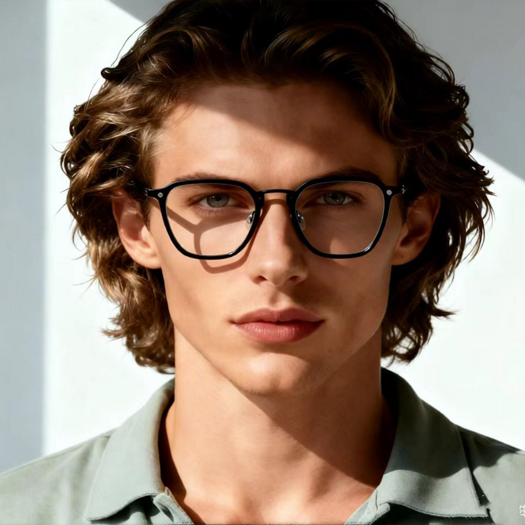 Titanium Metal Frame Fashion Glasses