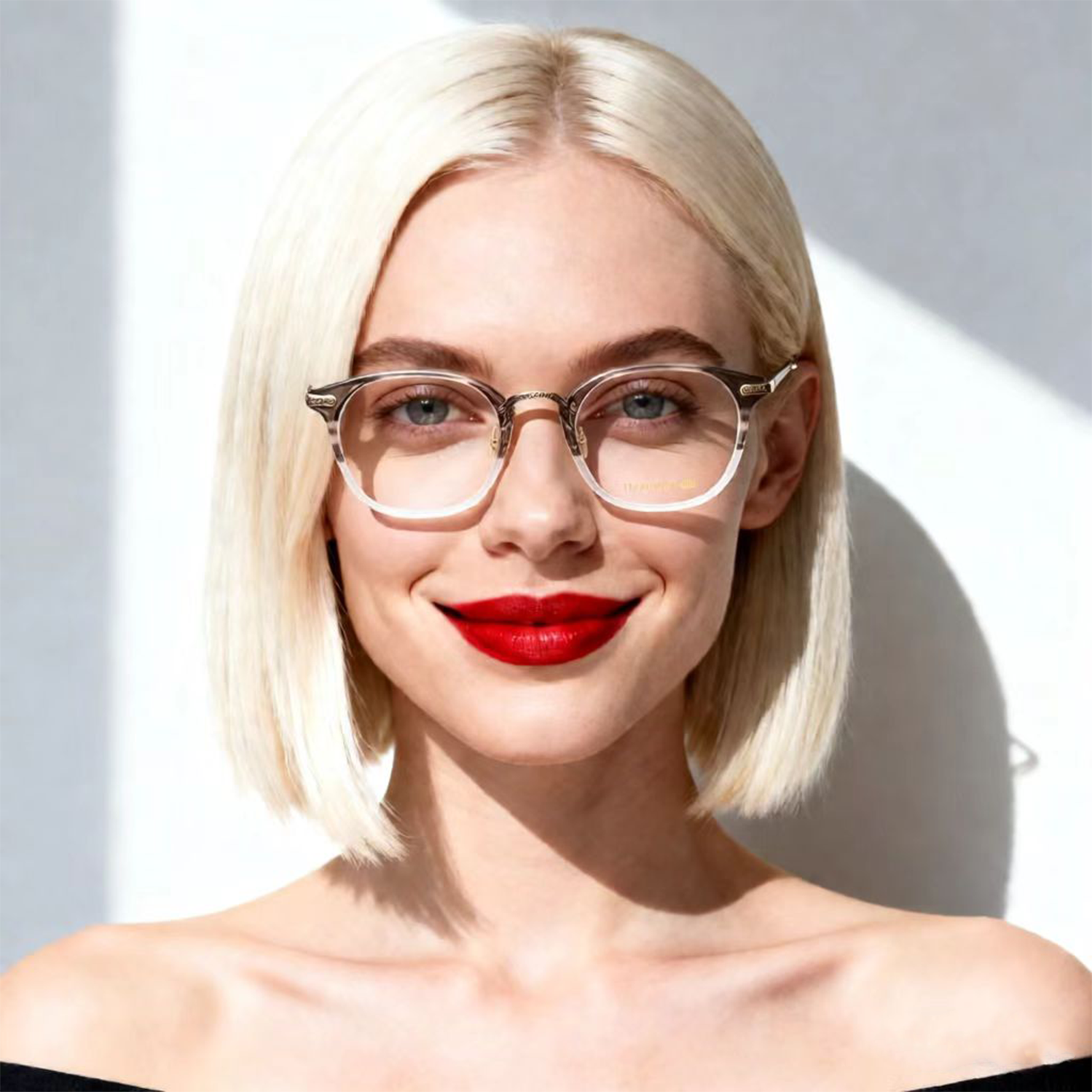 Solid Frame Glasses — Vintage Fashion Style