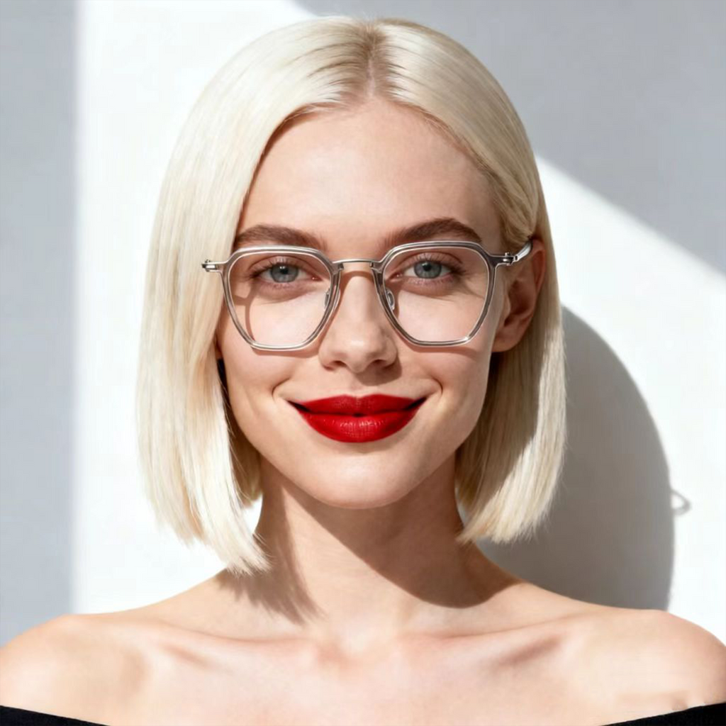 Titanium Metal Frame Fashion Glasses