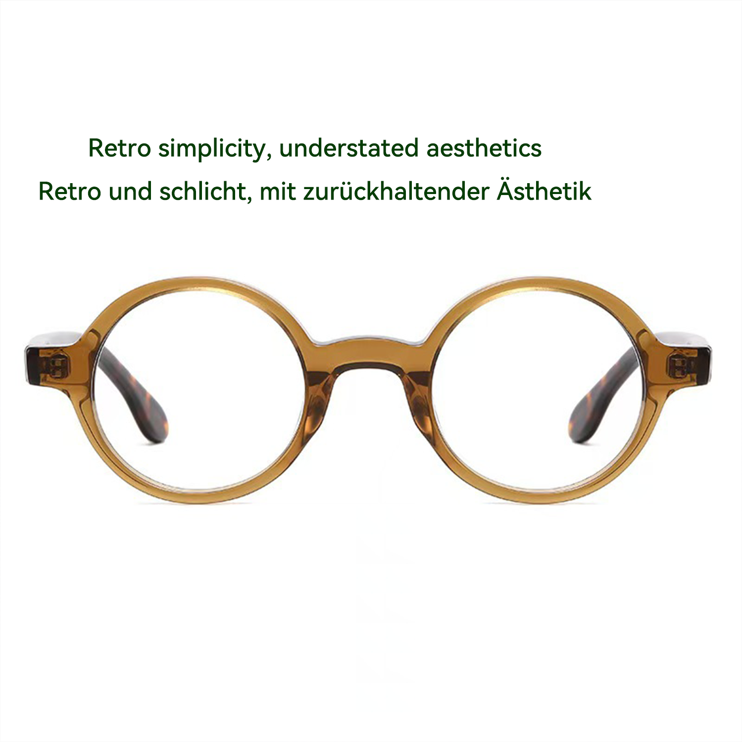 Acetate fiber plate vintage fashion glasses