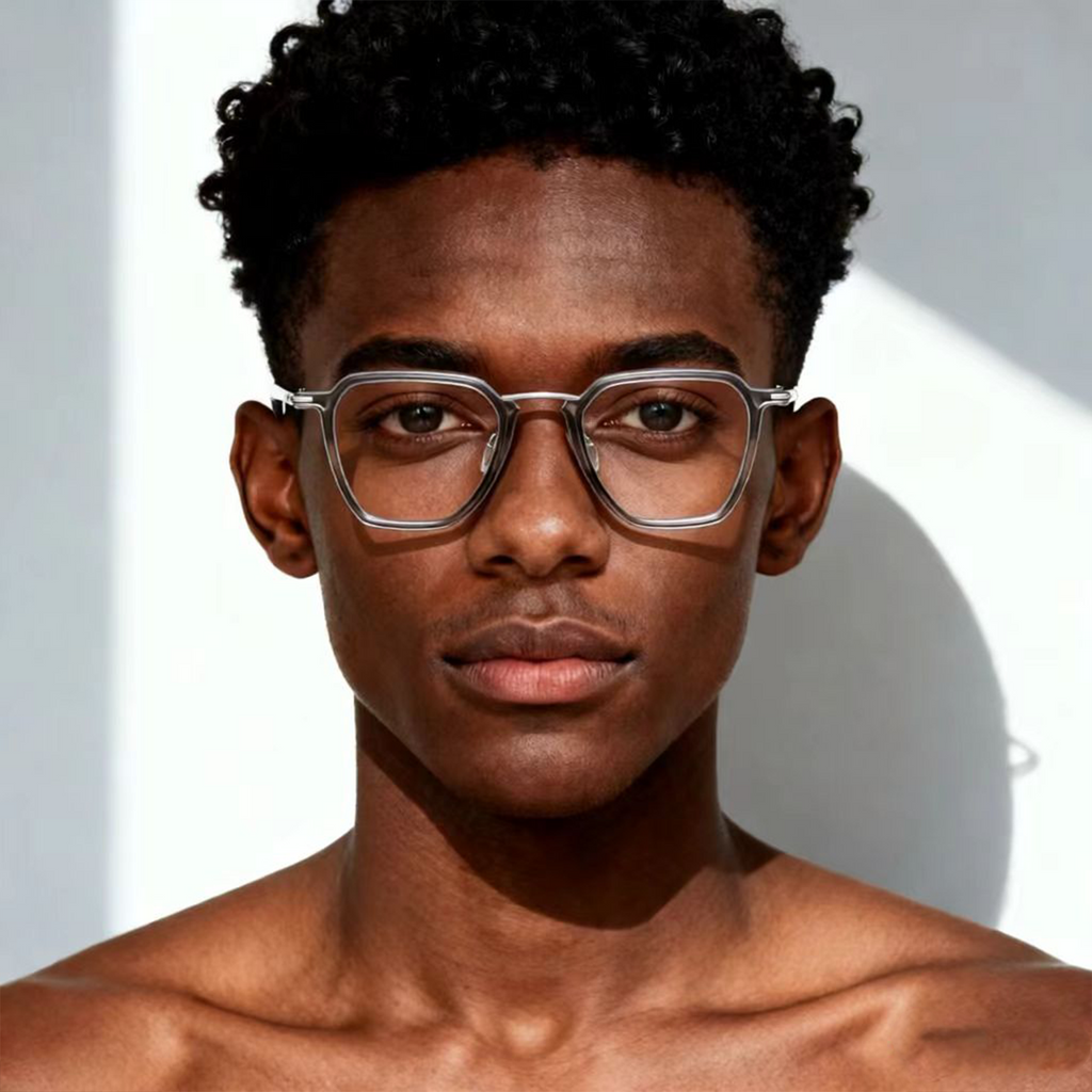 Titanium Metal Frame Fashion Glasses