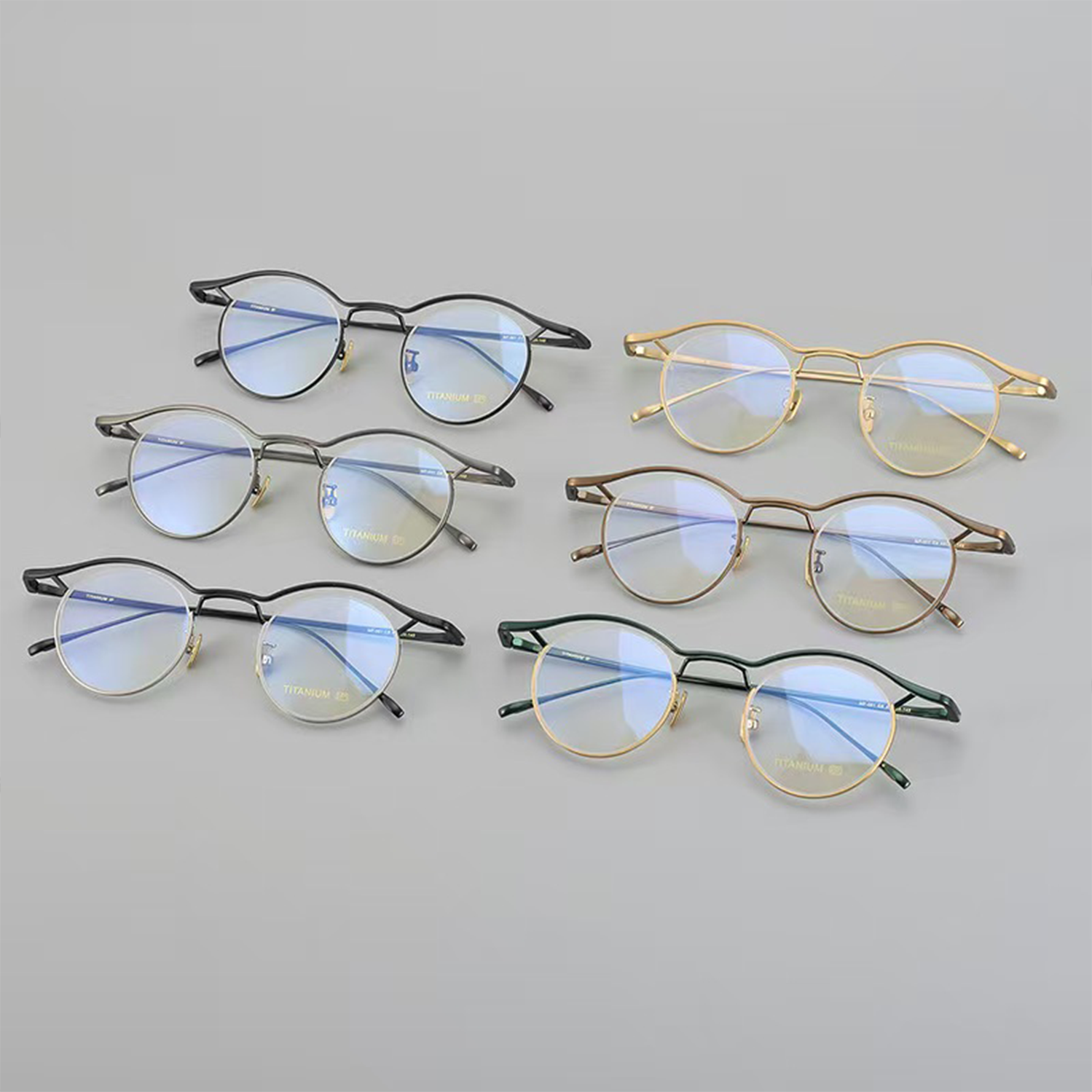 Pure Titanium Minimalist Retro Glasses