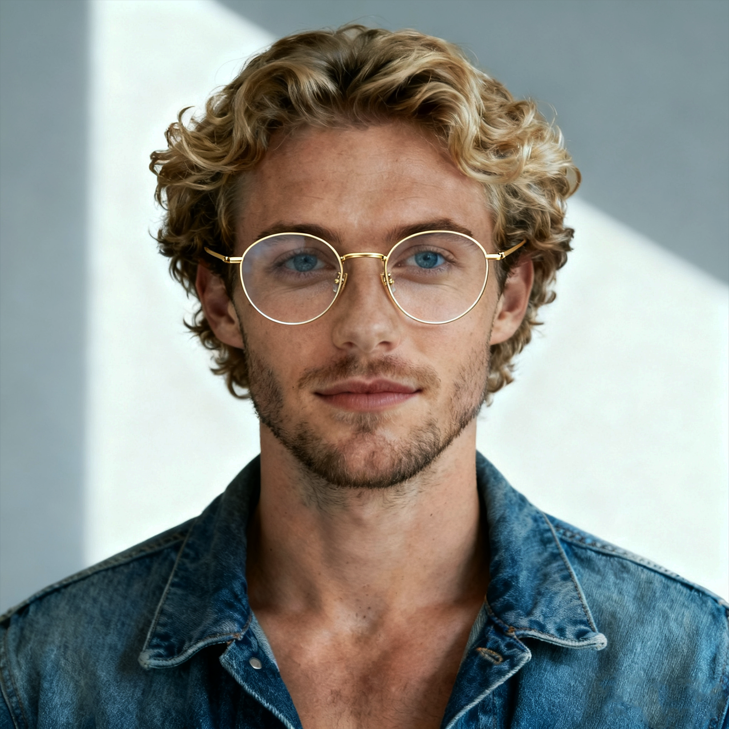 Business-Chic Retro Full-Titanium Ultra-Clear Metal Eyeglass Frames Unisex Available in Three Colors