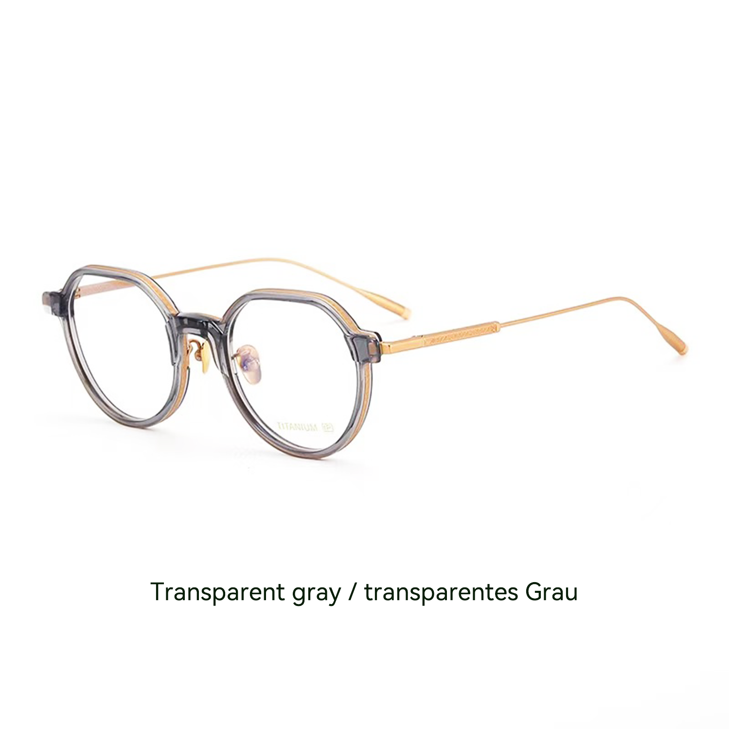 Pure titanium metal sheet glasses