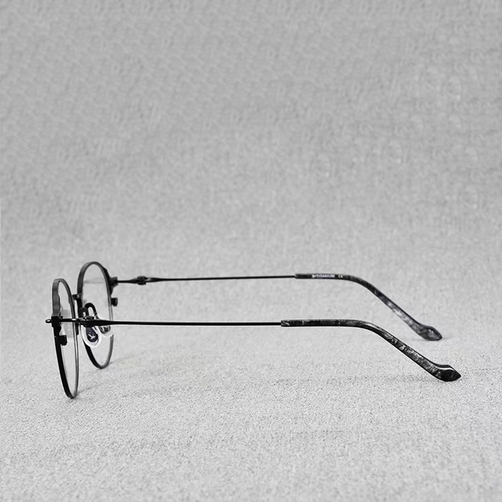 Ultra-light Pure Titanium Retro Glasses