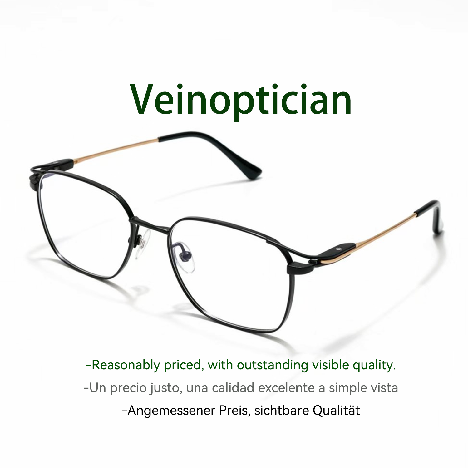 Hardcore Business Style Pure Titanium Glasses