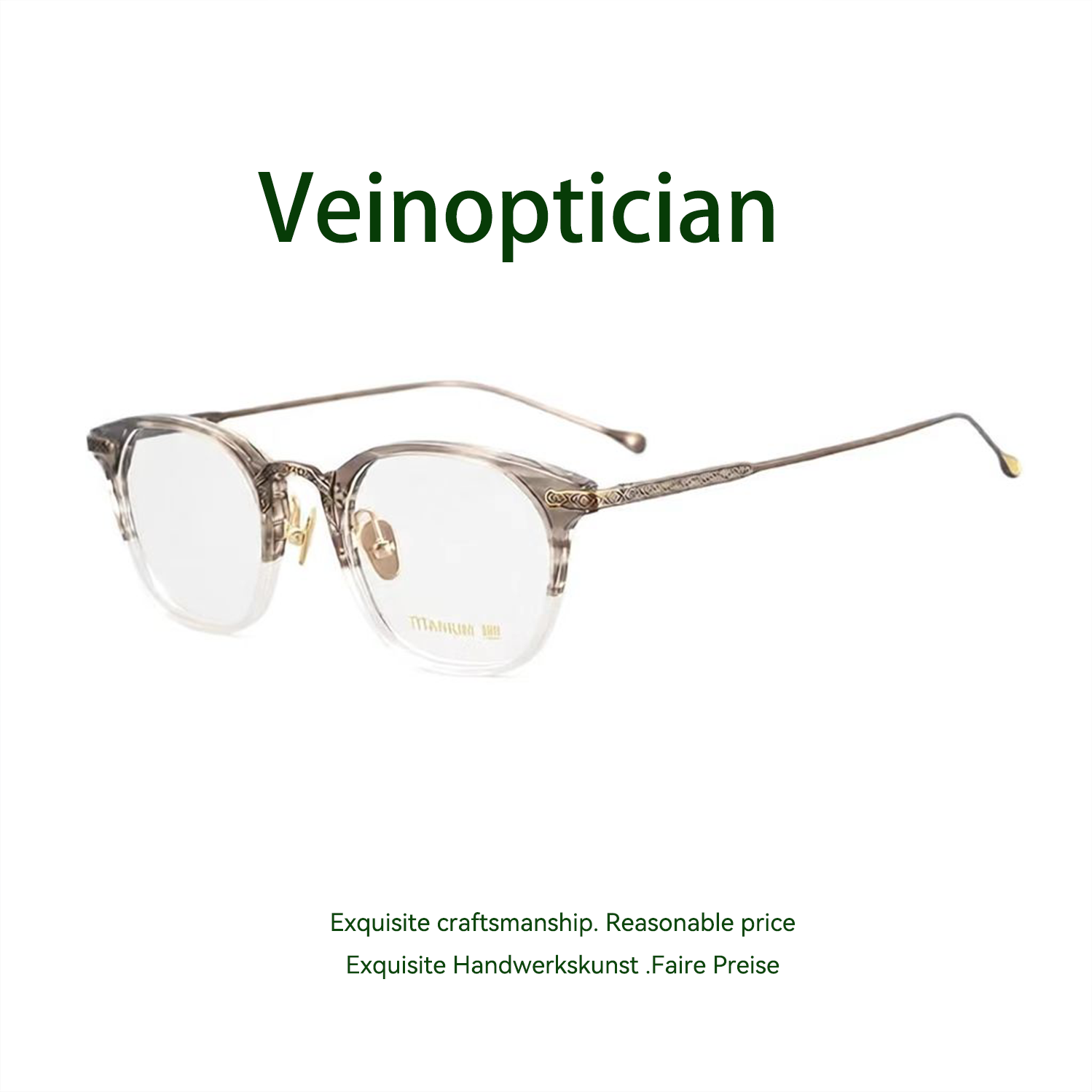 Solid Frame Glasses — Vintage Fashion Style