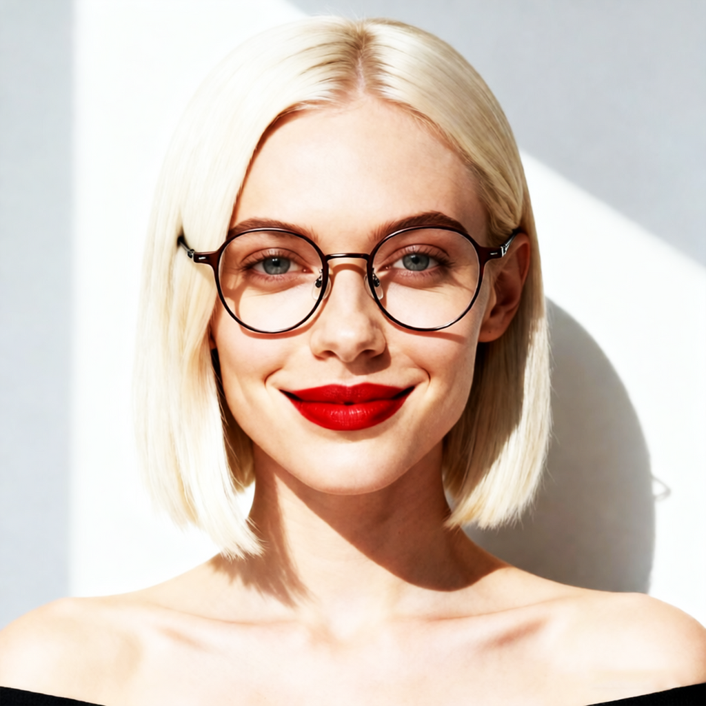 Ultra-light Pure Titanium Retro Glasses