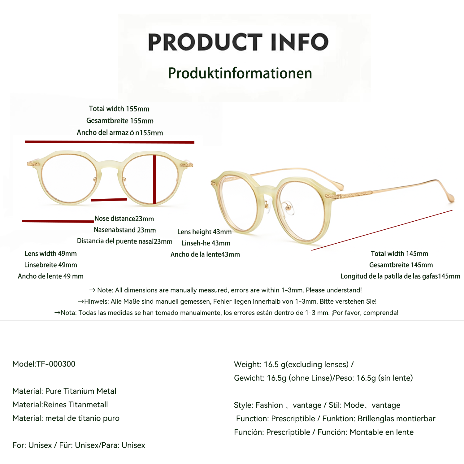 Hot-selling high-end vintage-style glasses