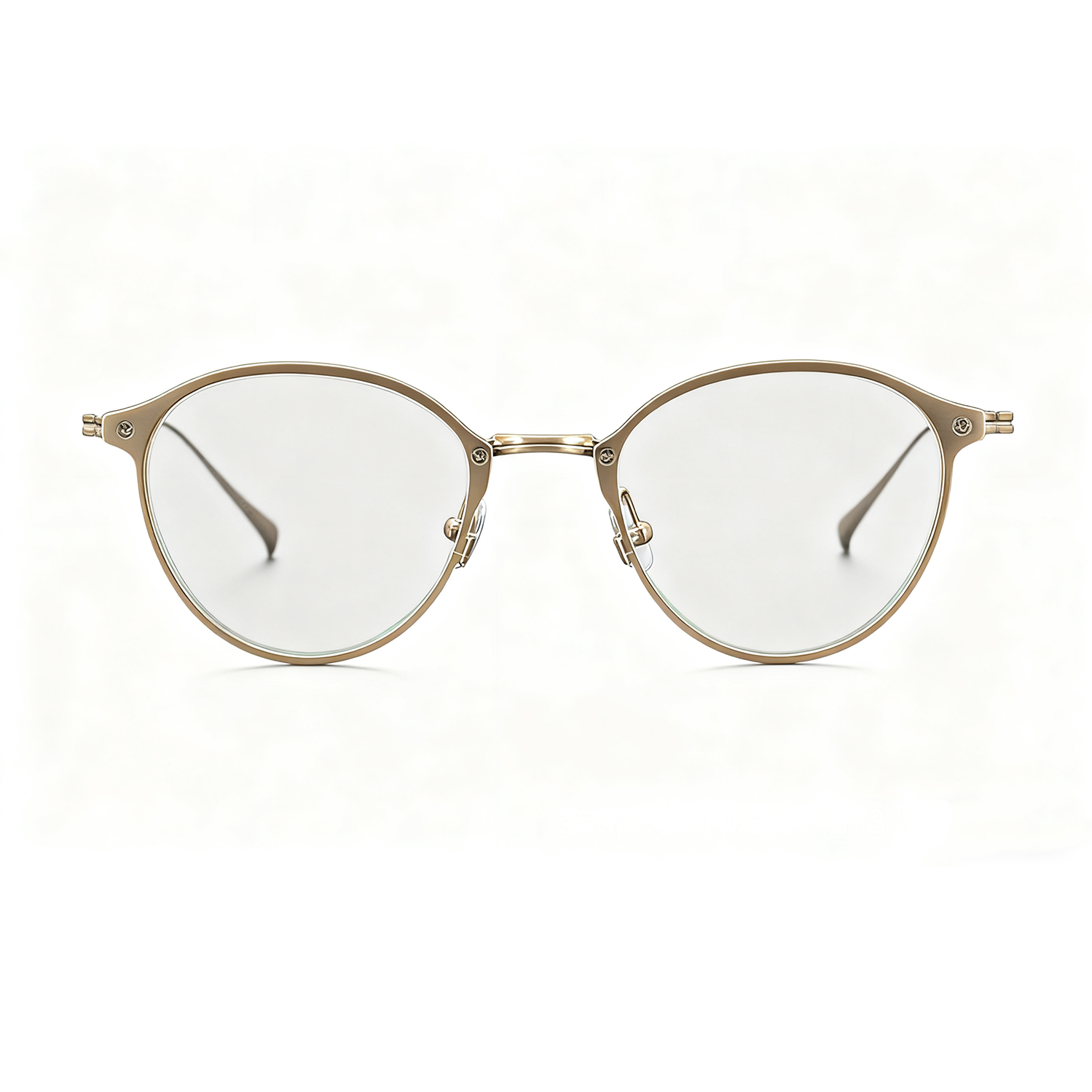 Business-Chic Retro Full-Titanium Ultra-Clear Metal Eyeglass Frames Unisex Available in Three Colors