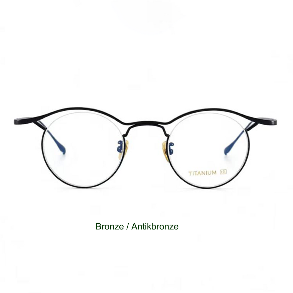 Pure Titanium Minimalist Retro Glasses