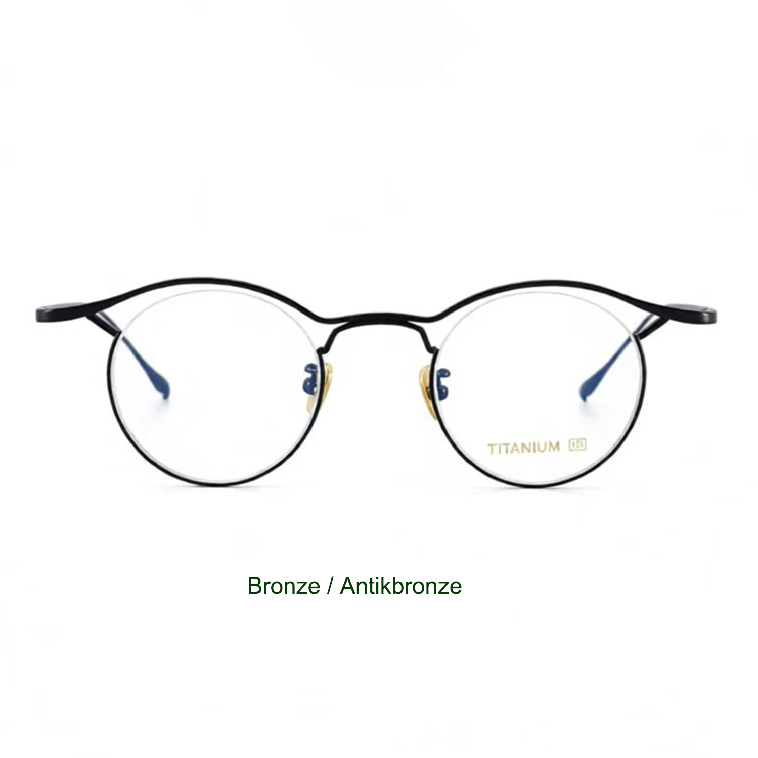 Pure Titanium Minimalist Retro Glasses