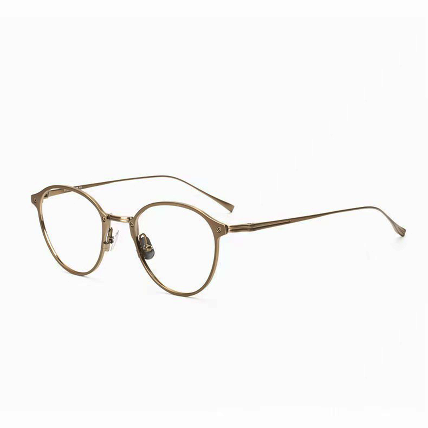 Business-Chic Retro Full-Titanium Ultra-Clear Metal Eyeglass Frames Unisex Available in Three Colors
