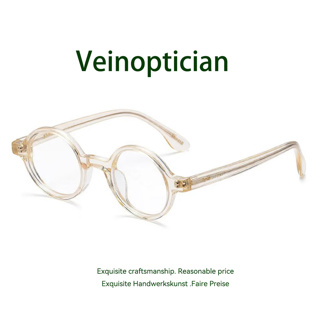 Acetate fiber plate vintage fashion glasses