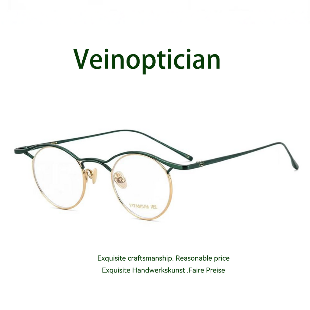 Pure Titanium Minimalist Retro Glasses