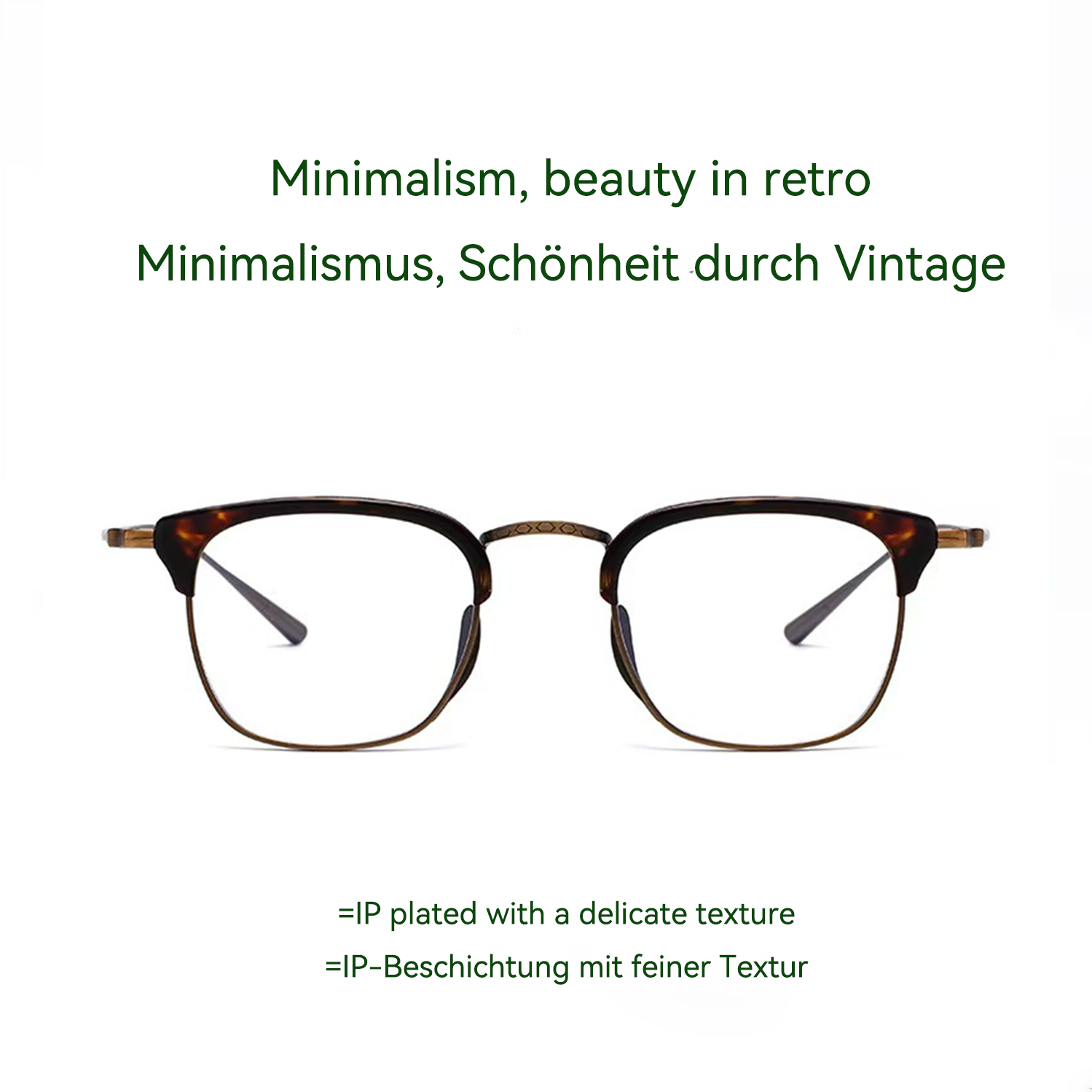 Titanium Vintage Business Fashion Glasses