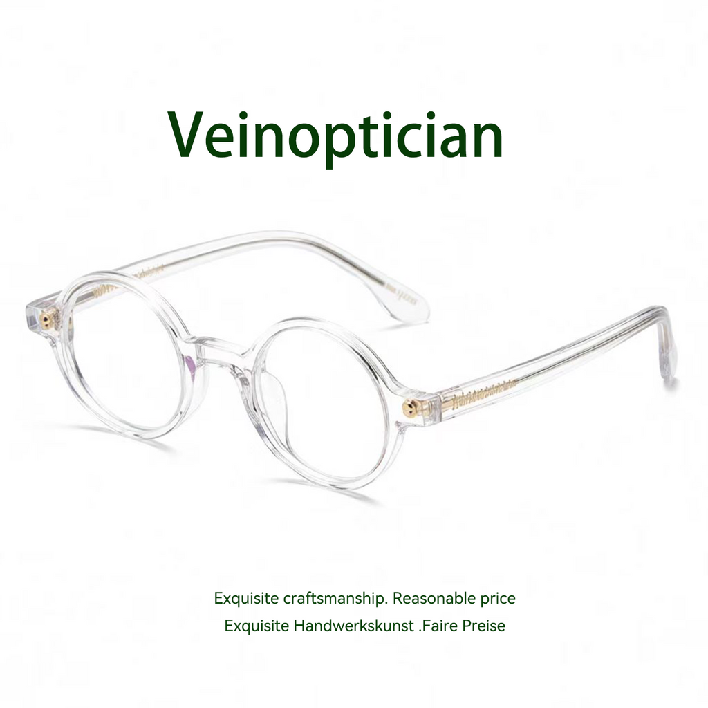 Acetate fiber plate vintage fashion glasses