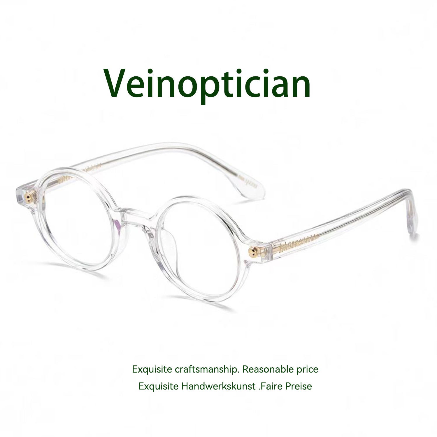 Acetate fiber plate vintage fashion glasses