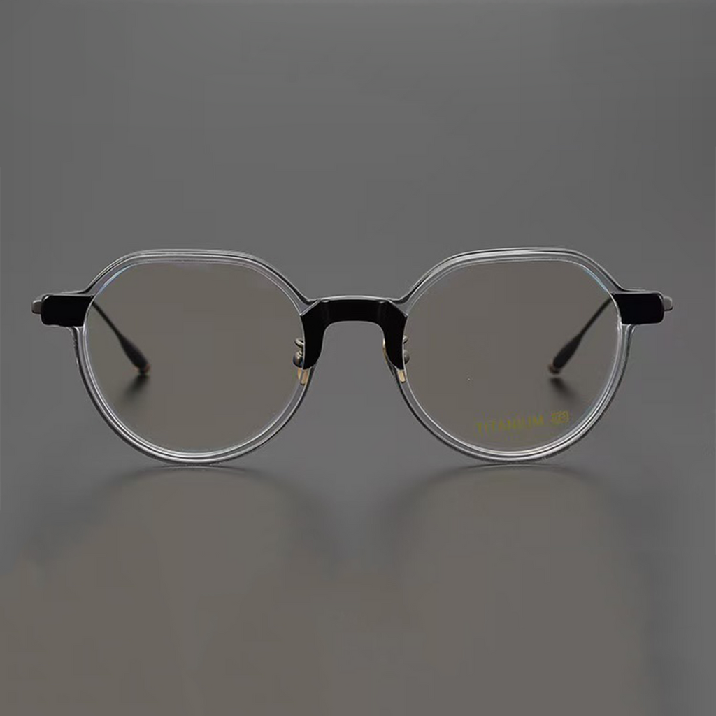Pure titanium metal sheet glasses