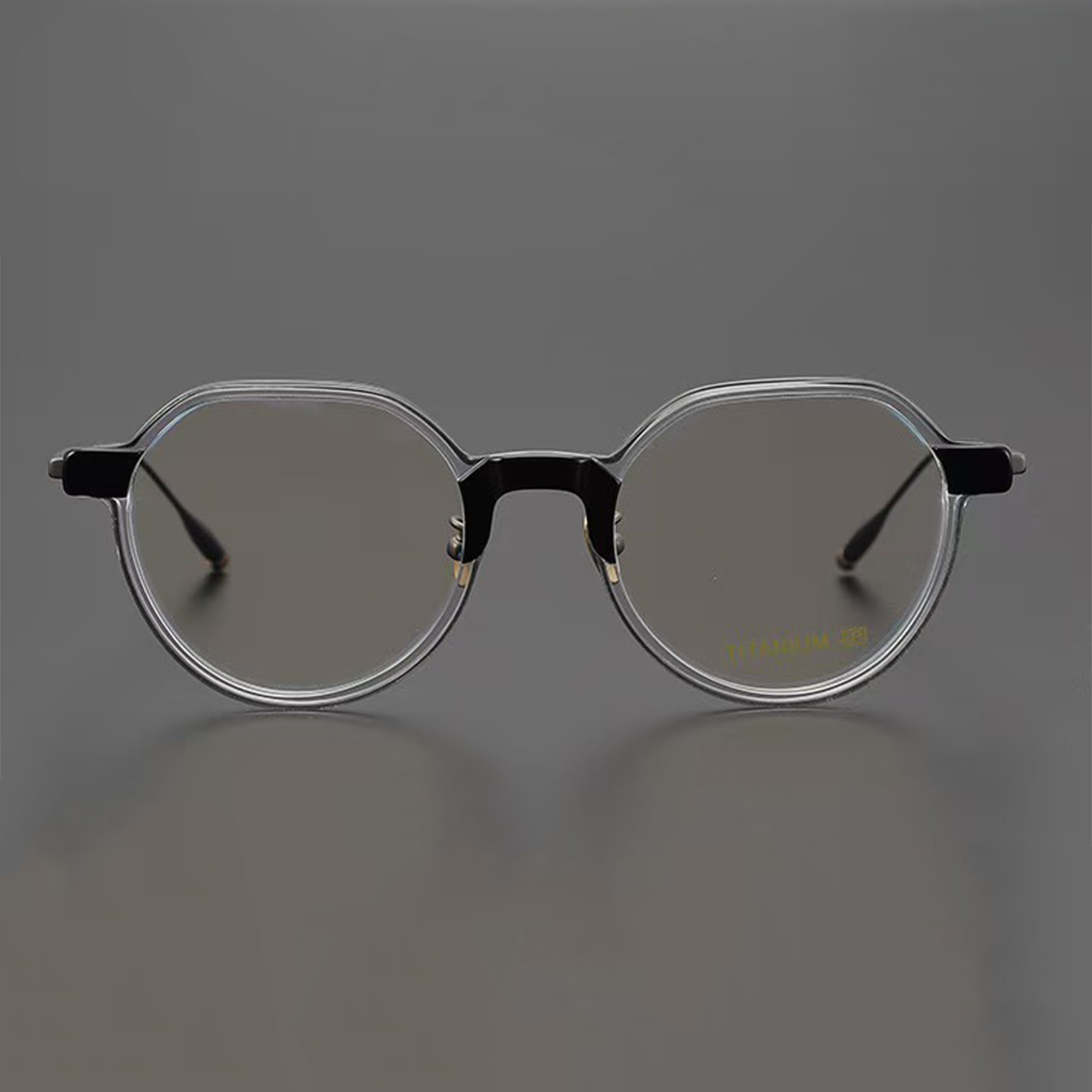 Pure titanium metal sheet glasses