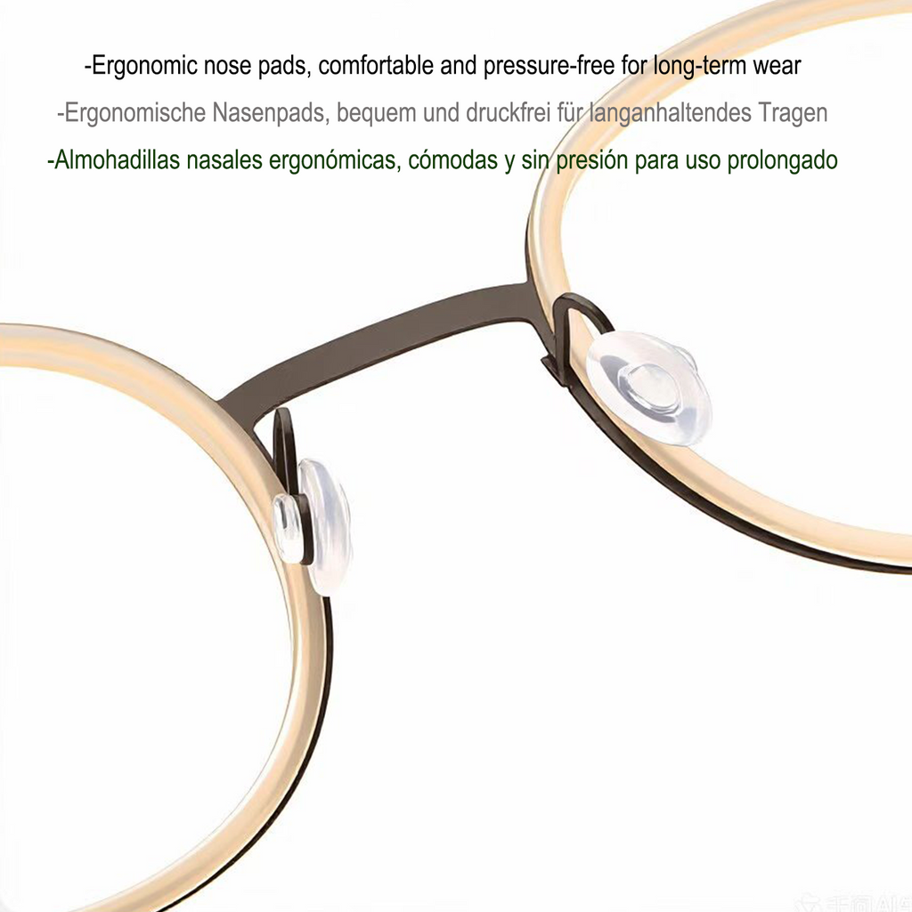 vintage titanio puro eye glasses