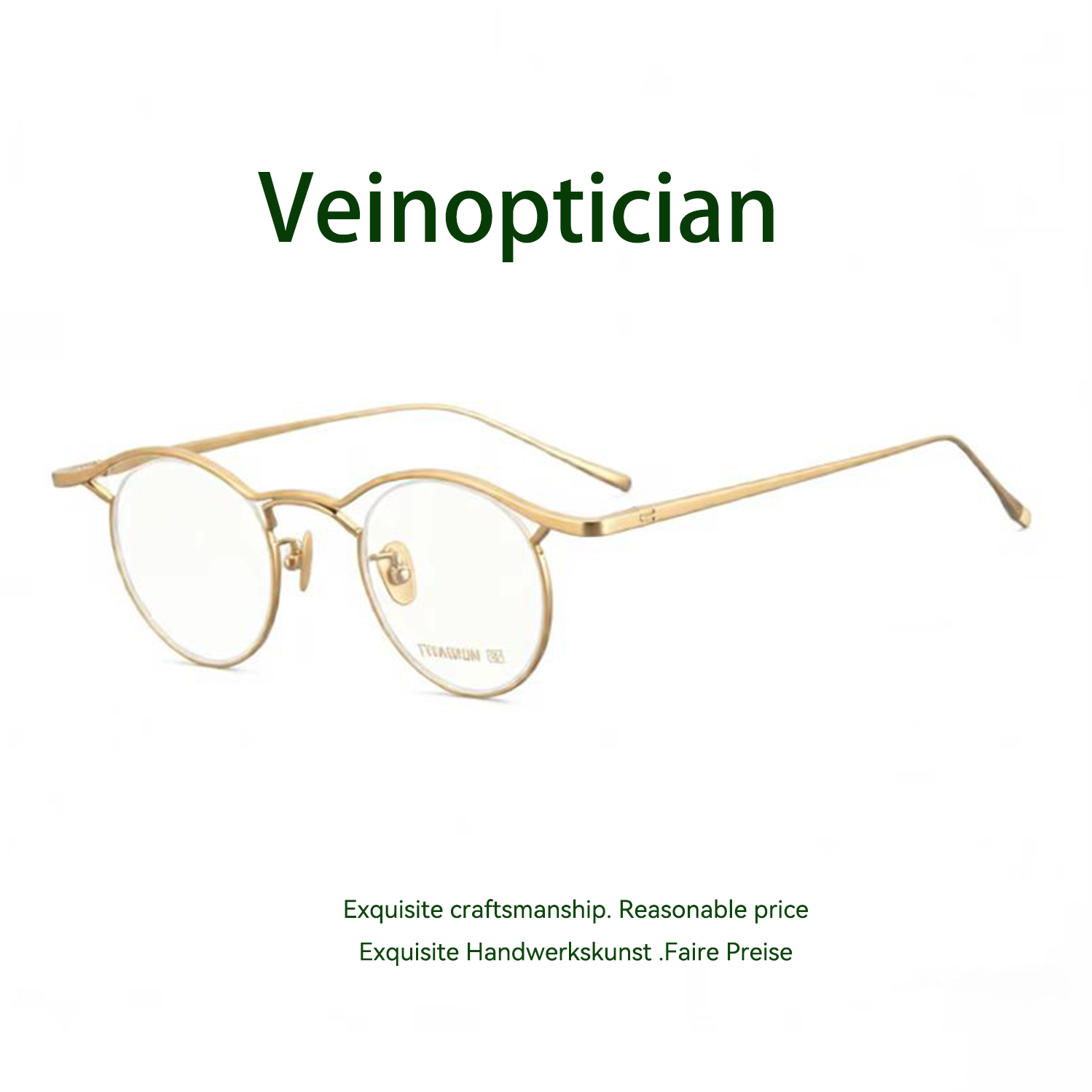 Pure Titanium Minimalist Retro Glasses