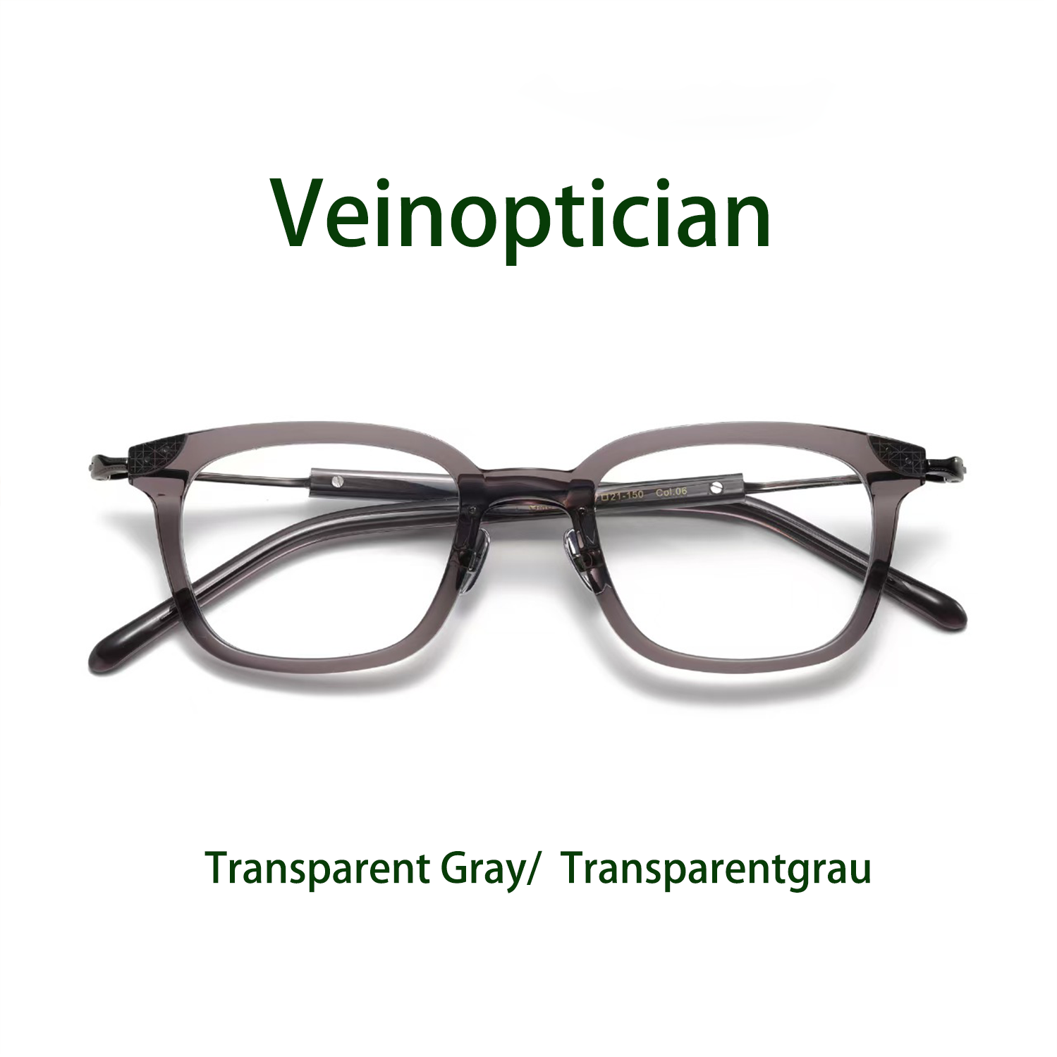 Vintage Handmade Glasses with Pure Titanium Metal Frames