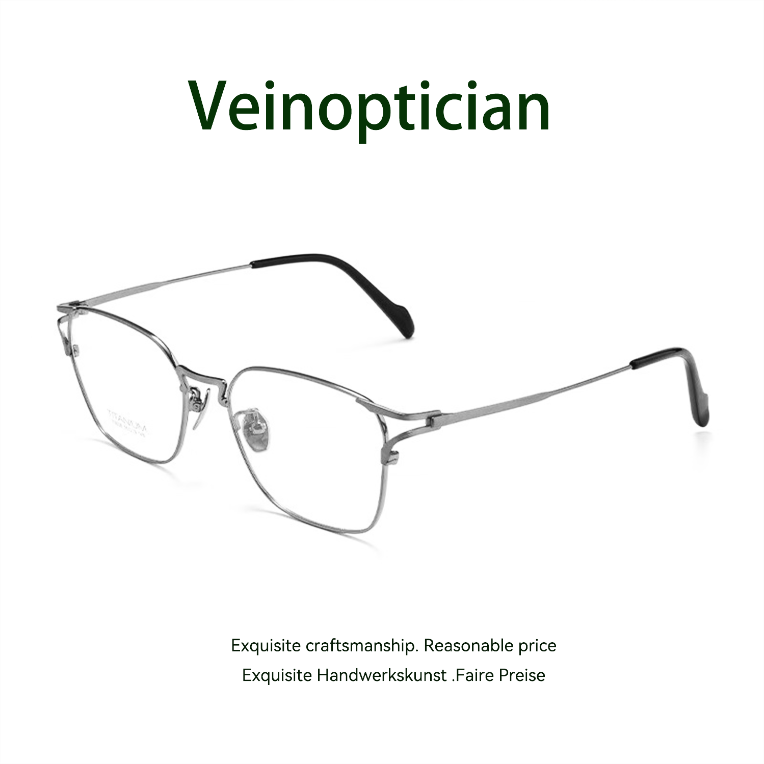 Pure Titanium Business Style Glasses