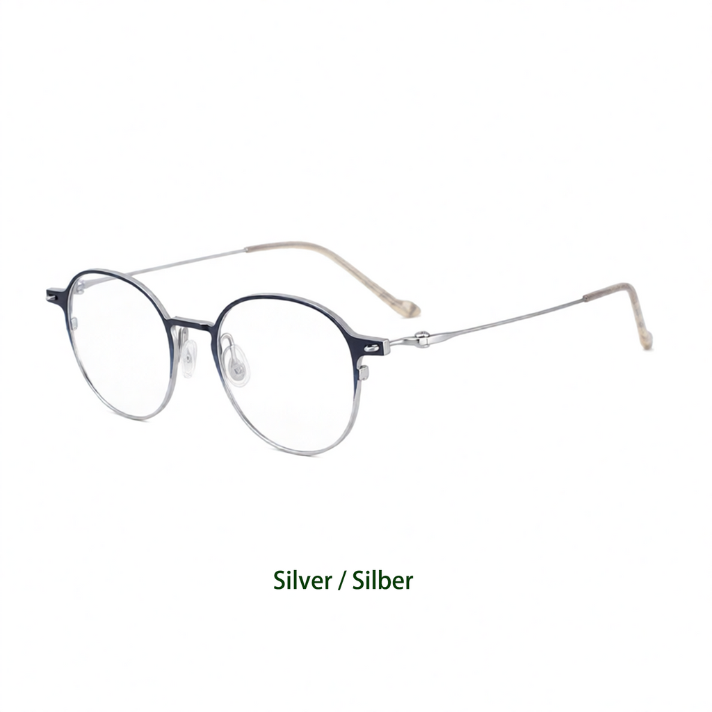 Ultra-light Pure Titanium Retro Glasses