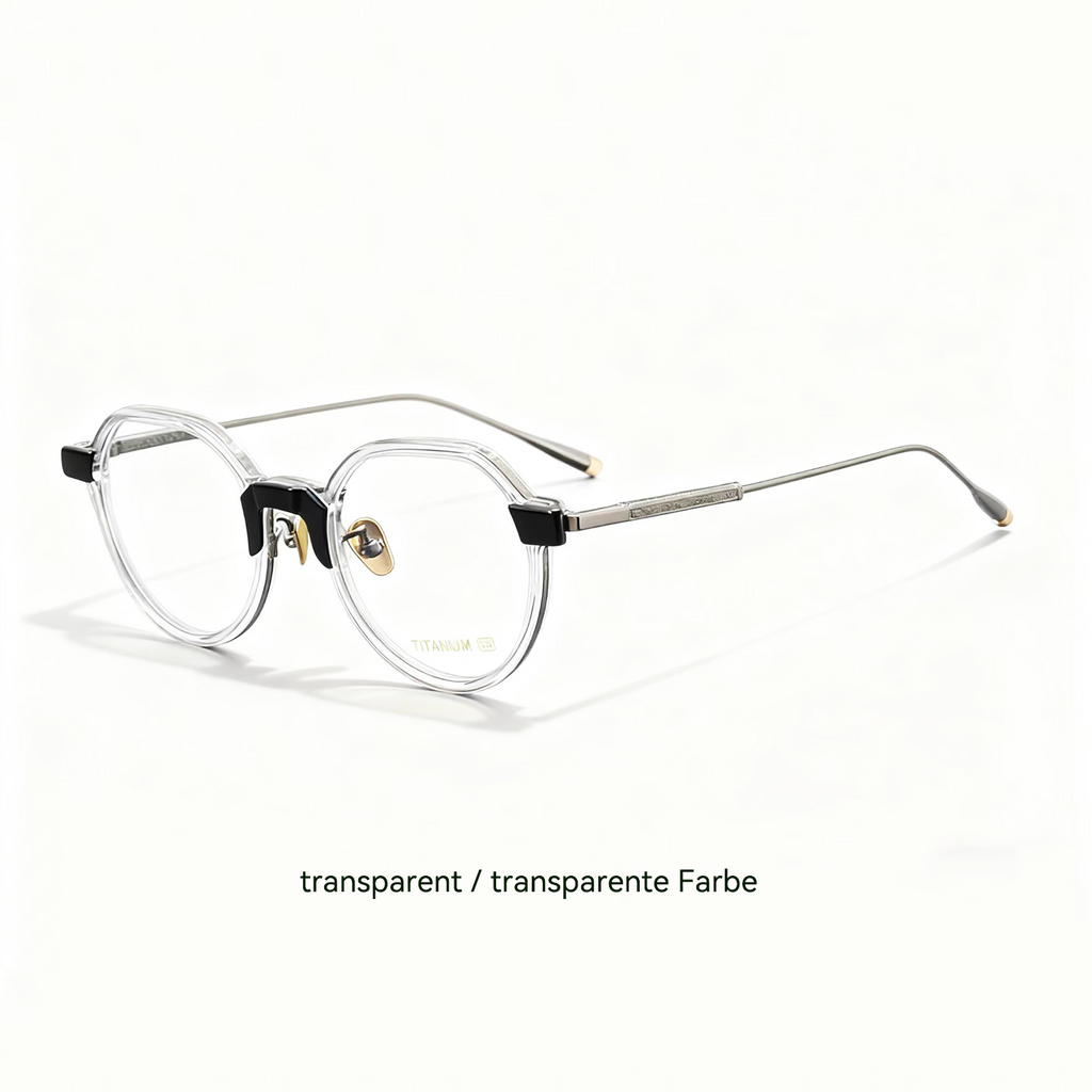 Pure titanium metal sheet glasses
