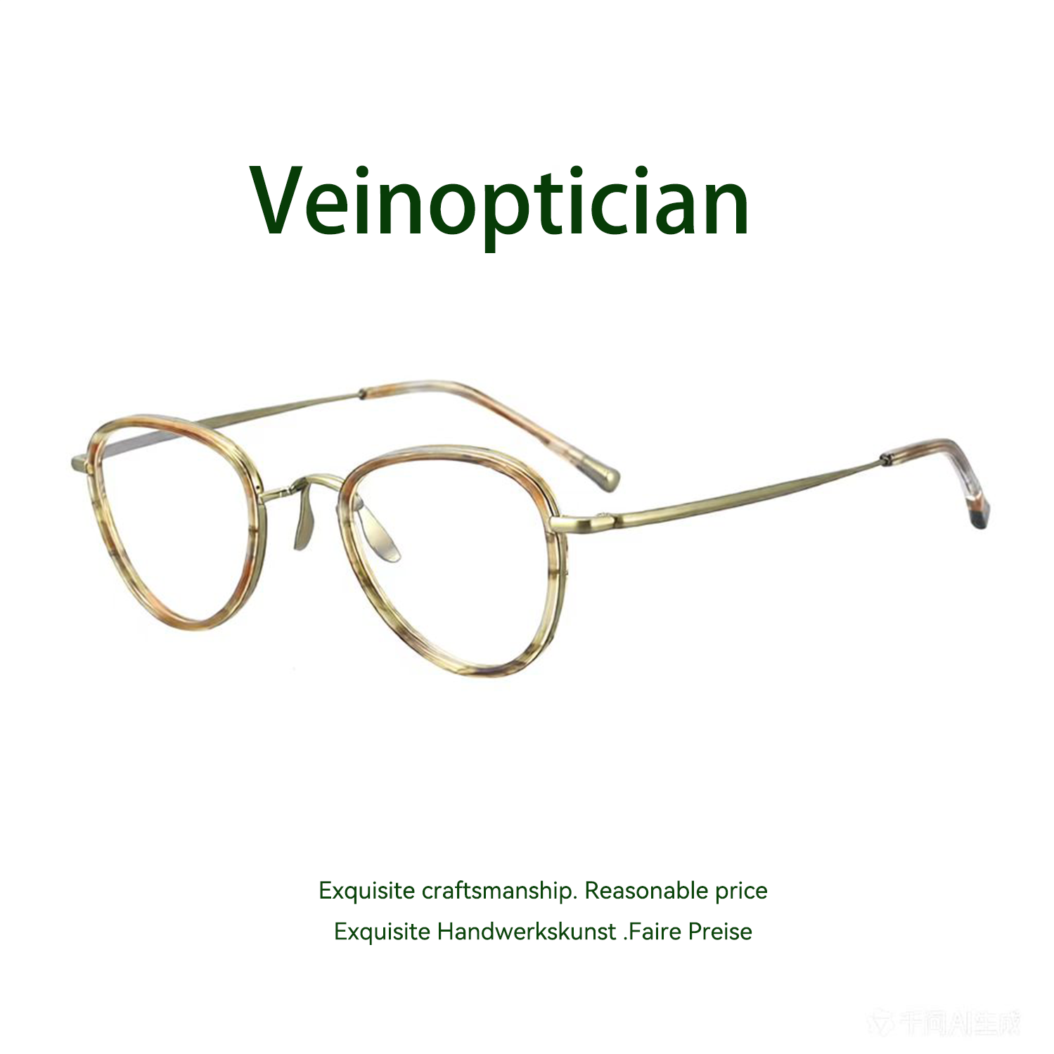 Titanium Stylish Pattern Glasses