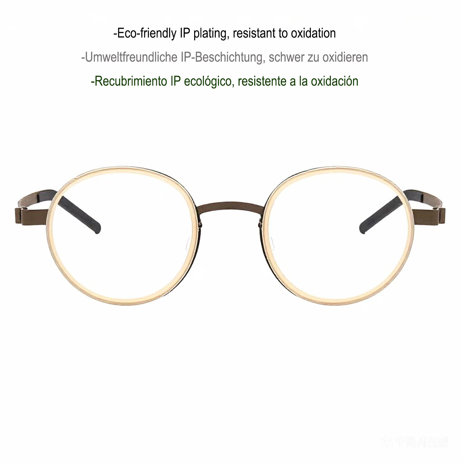 vintage titanio puro eye glasses