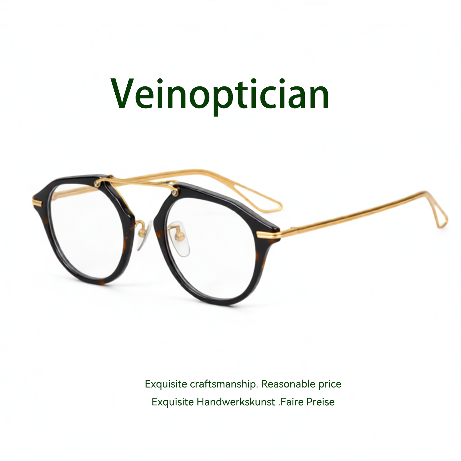 Titanium Fashion Acetate Fiber Frame Glasses