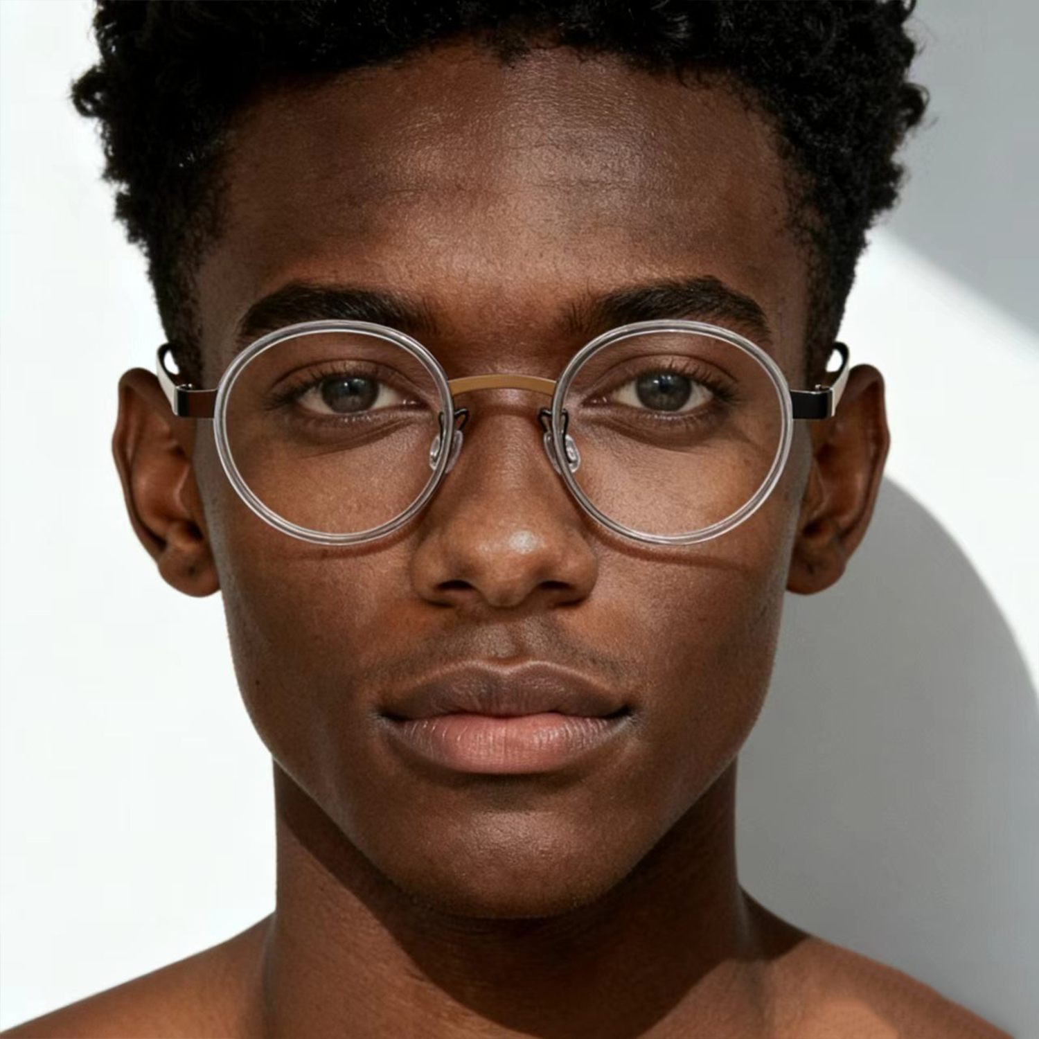 vintage titanio puro eye glasses