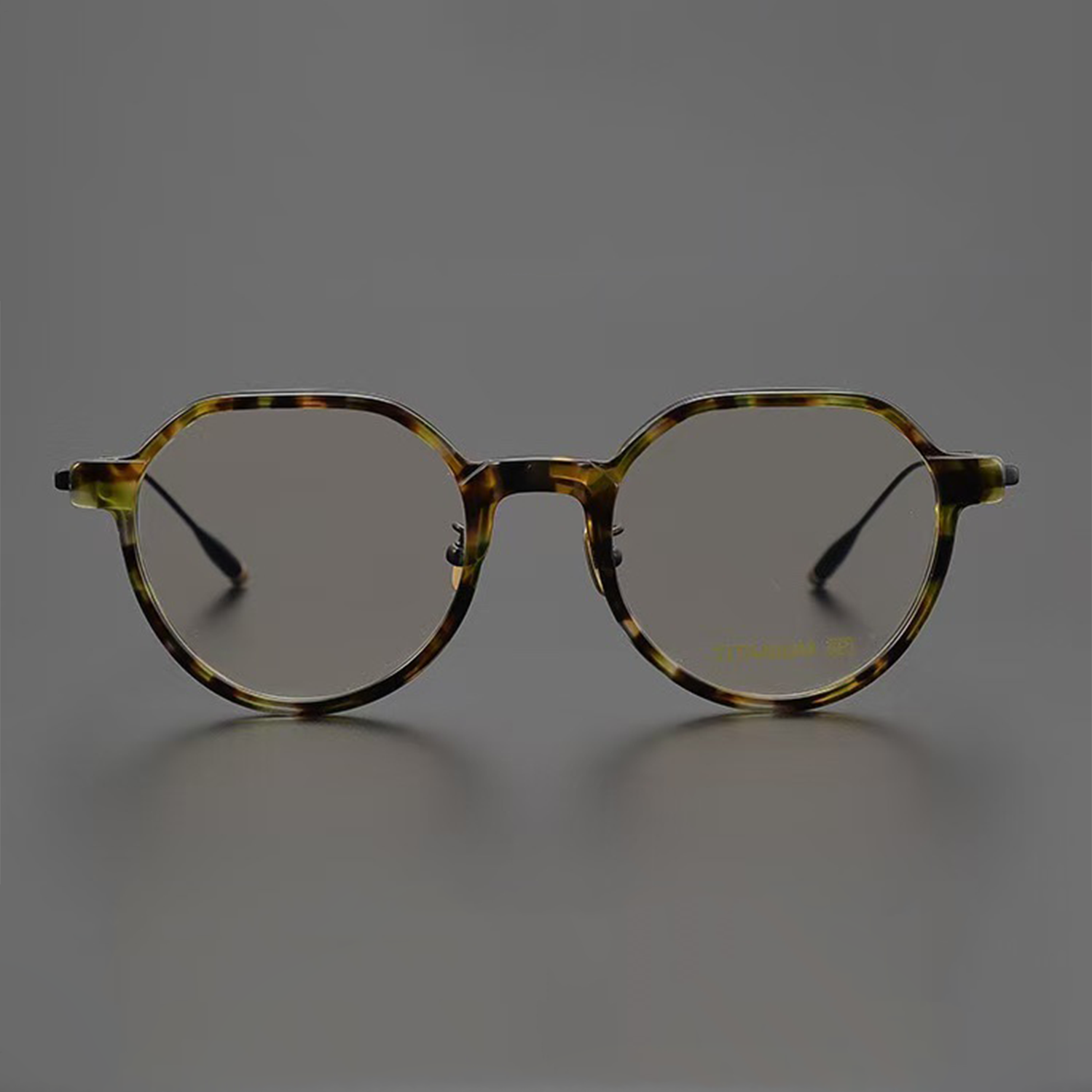 Pure titanium metal sheet glasses