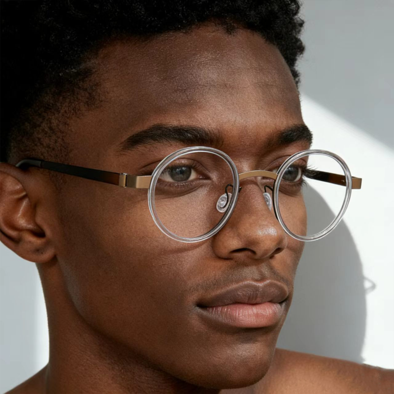 vintage titanio puro eye glasses