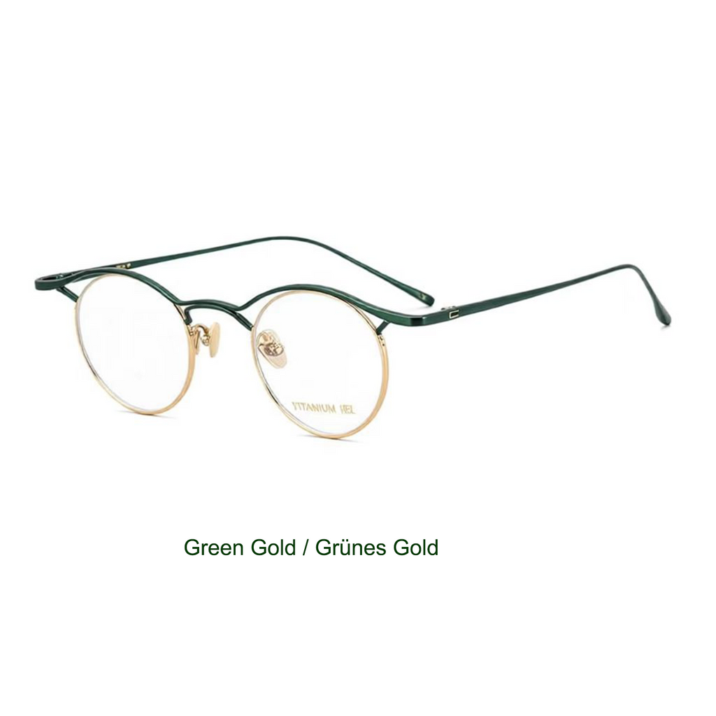 Pure Titanium Minimalist Retro Glasses