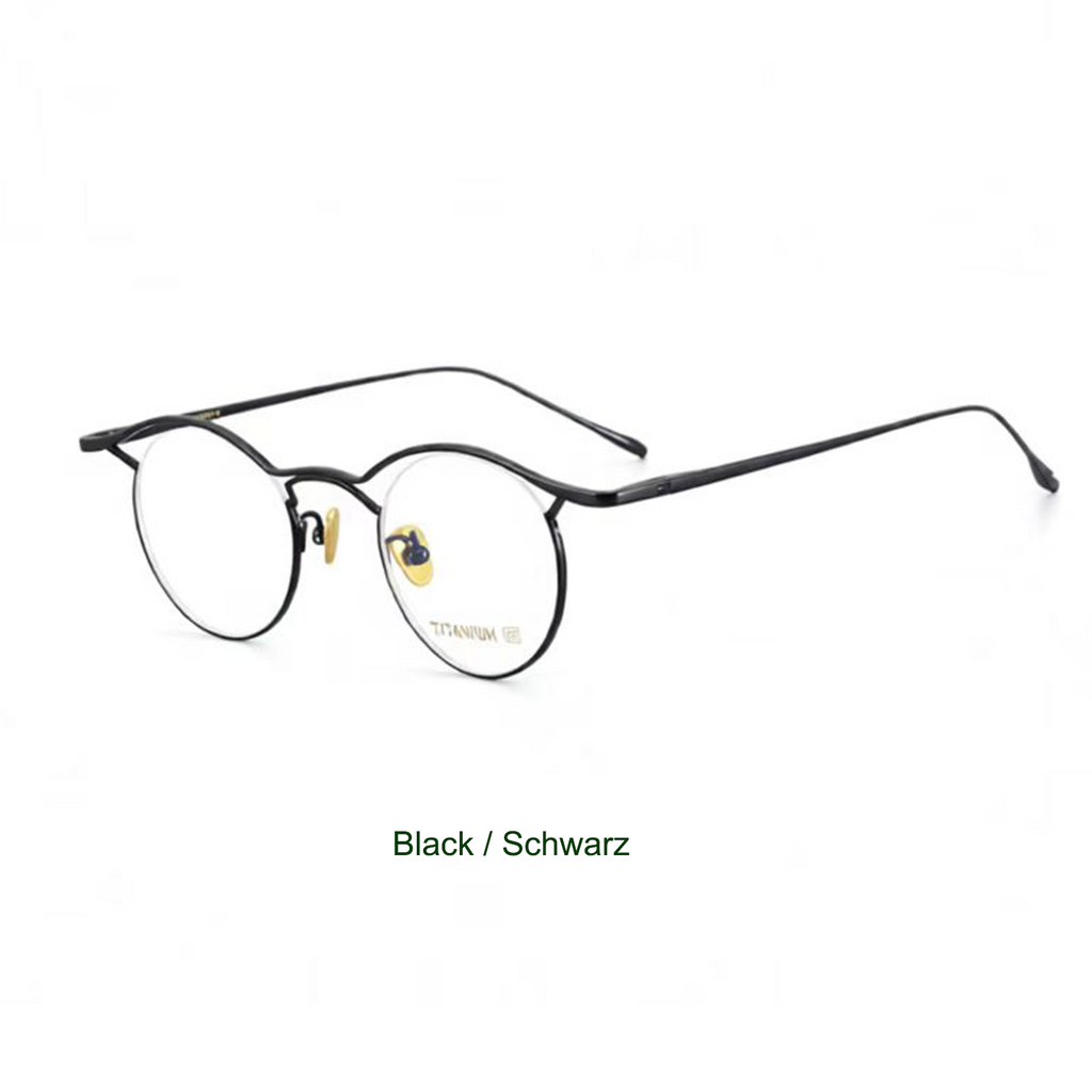 Pure Titanium Minimalist Retro Glasses