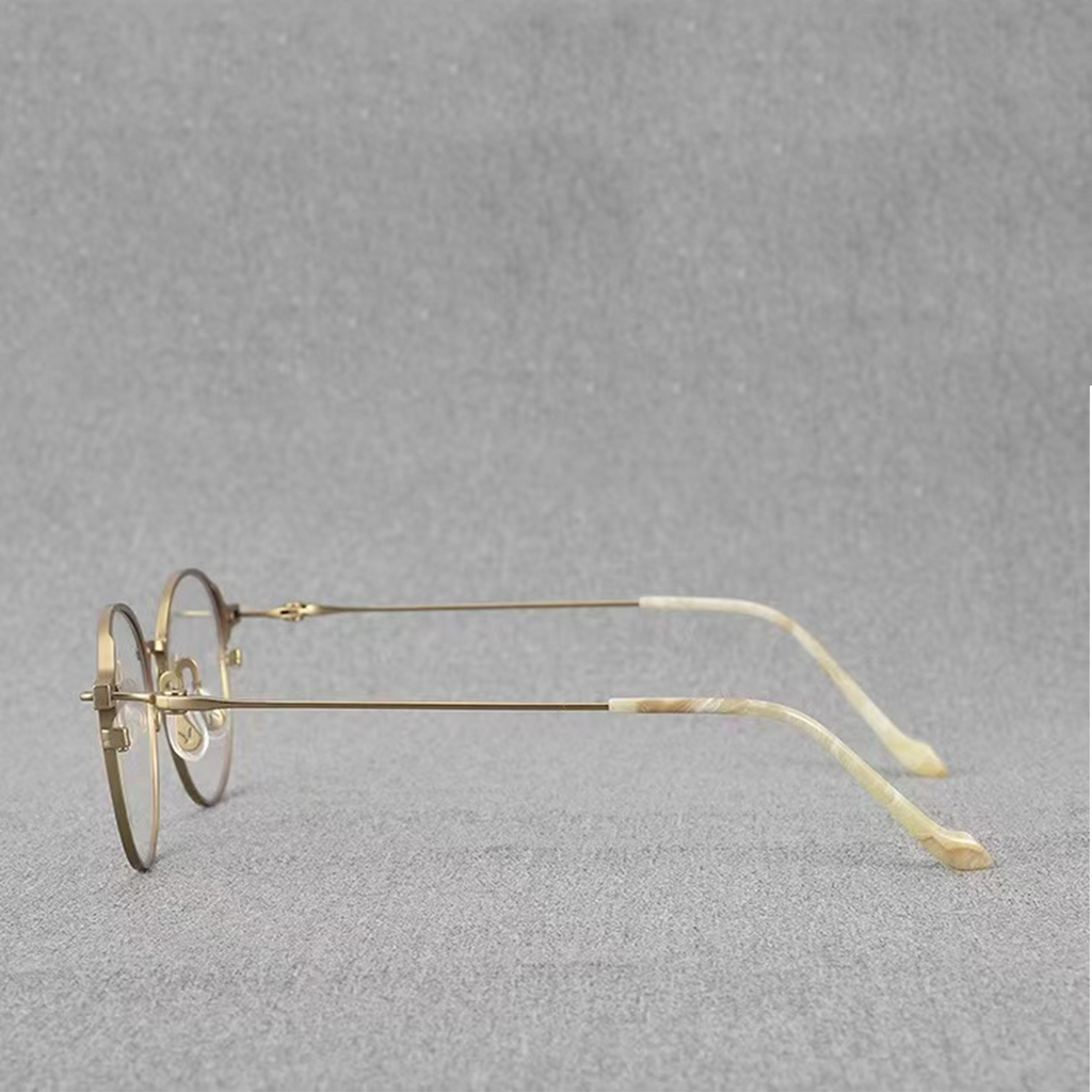 Ultra-light Pure Titanium Retro Glasses